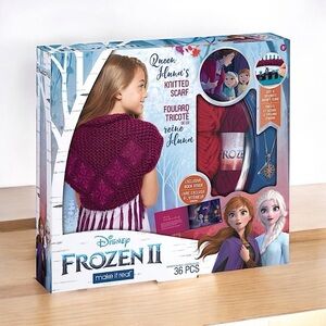 New Disney Frozen 2 Queen Iduna's Knitted Scarf DIY Arts and Crafts Kit